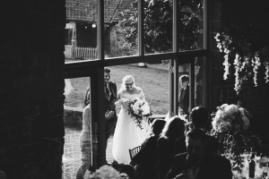 Mr and Mrs coming in for the reception