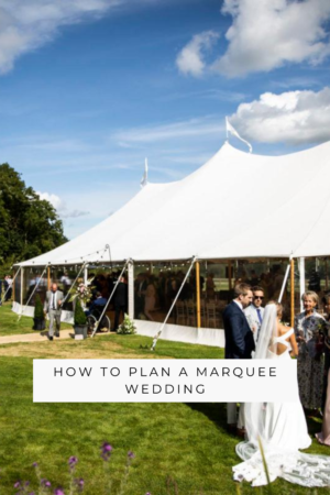 marquee wedding planning