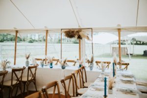 marquee wedding setting