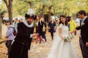 Shakespeare and Bride in Stratford u/A