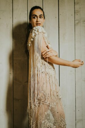 Boho evening dress