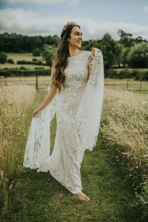 White Wisteria wedding dress