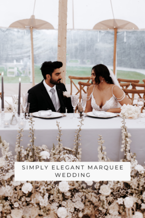 simply elegant marquee wedding