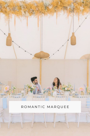 Romantic marquee wedding